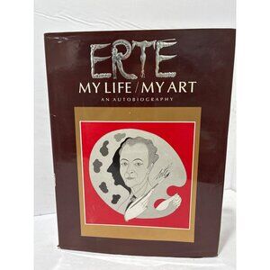 Erte My Life - My Art by Erte 1989, Hardcover an autobiography Book